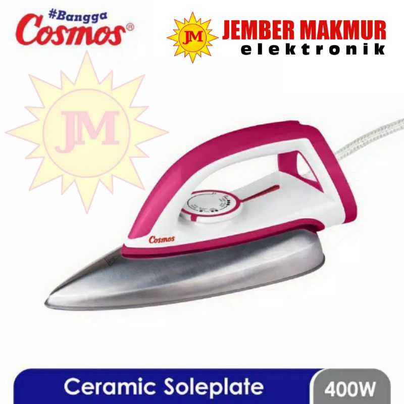 Cosmos Setrika Tapak Keramik CI-3110 C TAPAK Tatakan Lapis KERAMIK setrika listrik