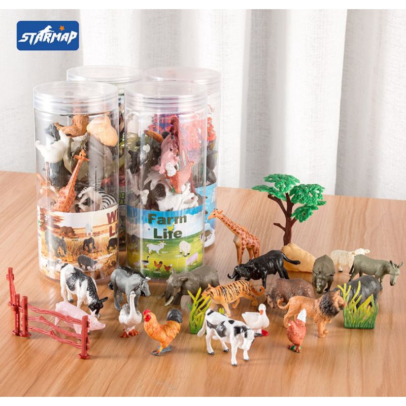 Jual Animal Figurine Mainan Hewan Untuk Anak Dalam Kemasan Tabung ...