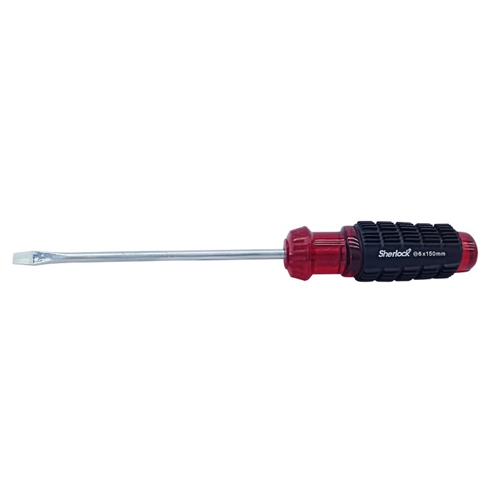 Obeng Min Sherlock Cr-V Gagang Karet 6 x 150 mm