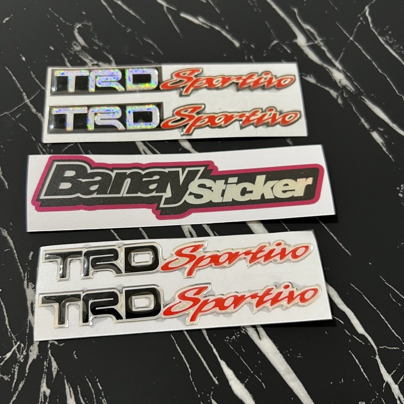 STICKER EMBLEM TRD SPORTIVO TIMBUL 3D