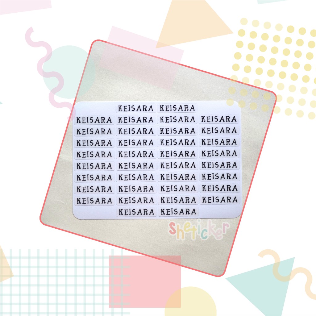

Label Nama Transparan 1 x 4.5 cm / 0.5 x 4.3 cm