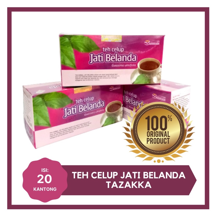 

Teh Herbal Diet Pelangsing Alami Teh Jati Belanda Tazakka Original