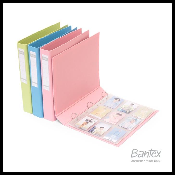 

Bantex Photocard Album A4 3 Ring Binder Bubble Gum Color Pink 8322P