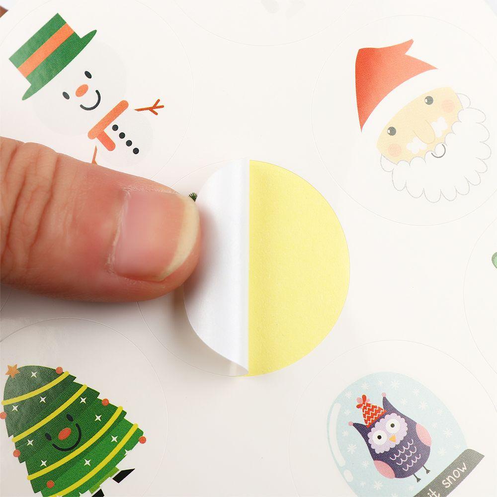 Solighter 160pcs Kemasan Sticker Gift Tag Natal Handmade DIY