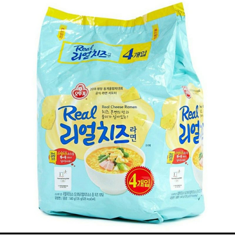 

Ottogi Real Chesee Ramen 1 pak isi 4 pcs