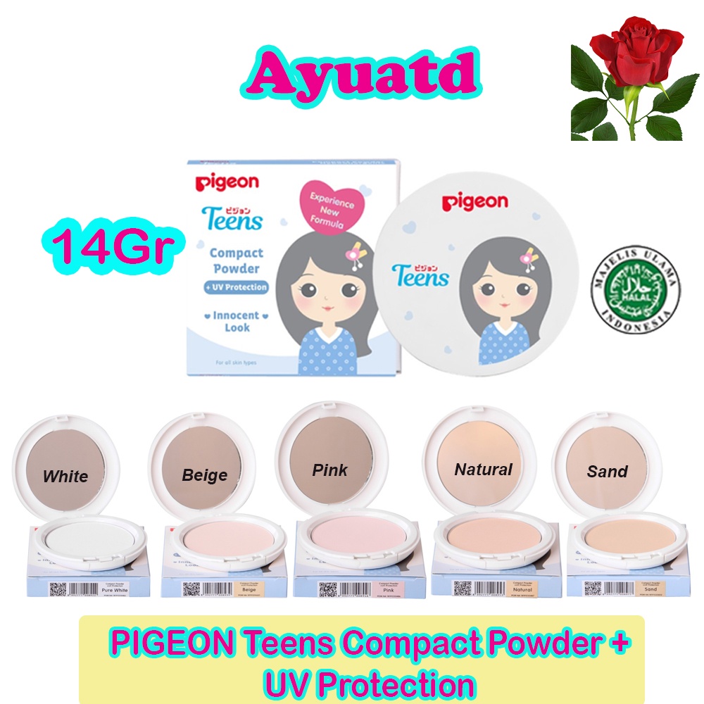 PIGEON Teens Compact Powder + UV Protection 14Gr / Bedak Padat Remaja