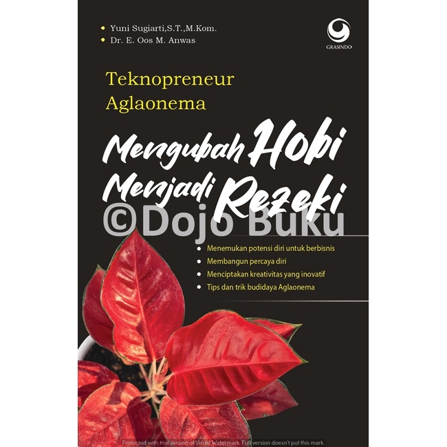 Buku Teknopreneur Aglaonema: Mengubah Hobi Menjadi Rezeki