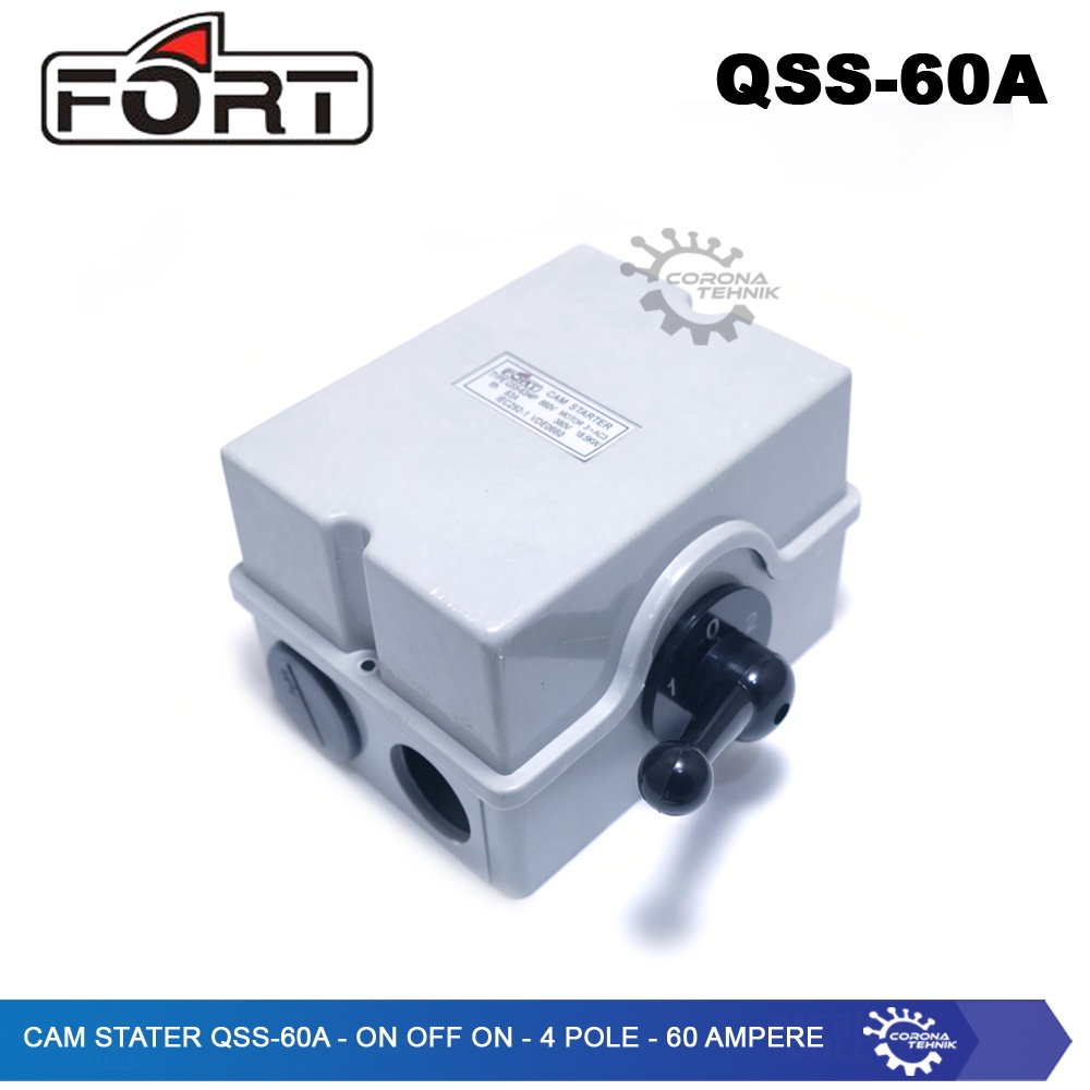 QSS-60A - Cam Stater  - On Off On - 4 Pole - 60 Ampere