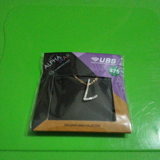 Kalung alpha star huruf 'L' Kadar 375