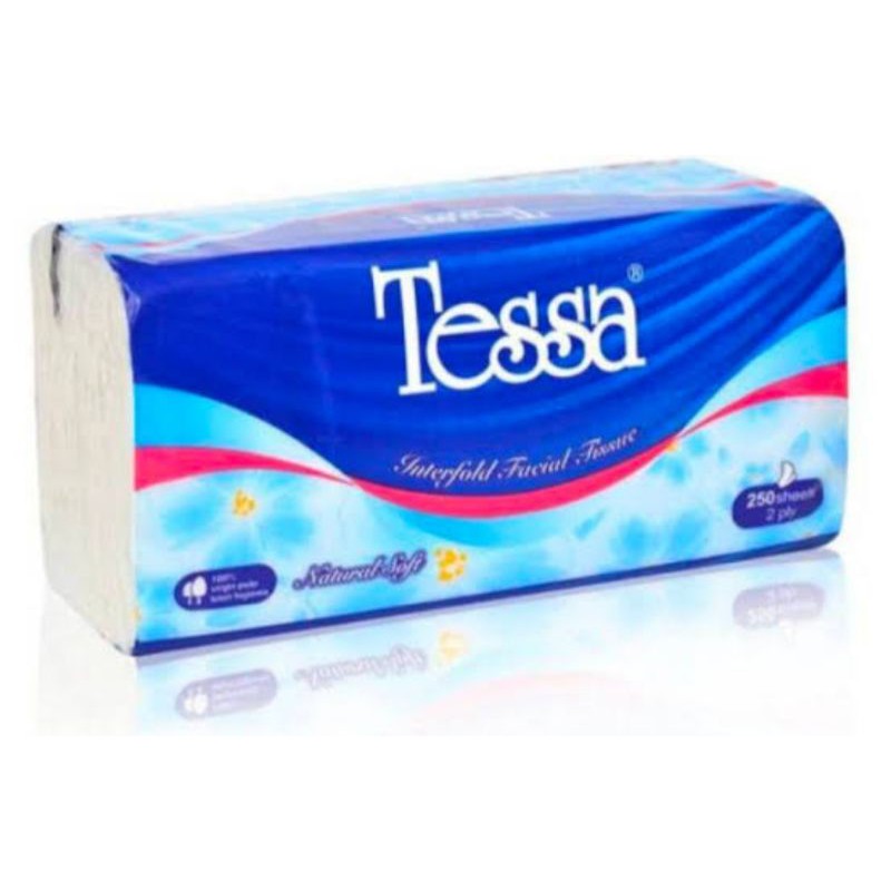 GROSIR TISSUE TESSA250 SHETS LEMBUT MURAH /TISU WAJAH TESSA-Tessa 250 shets