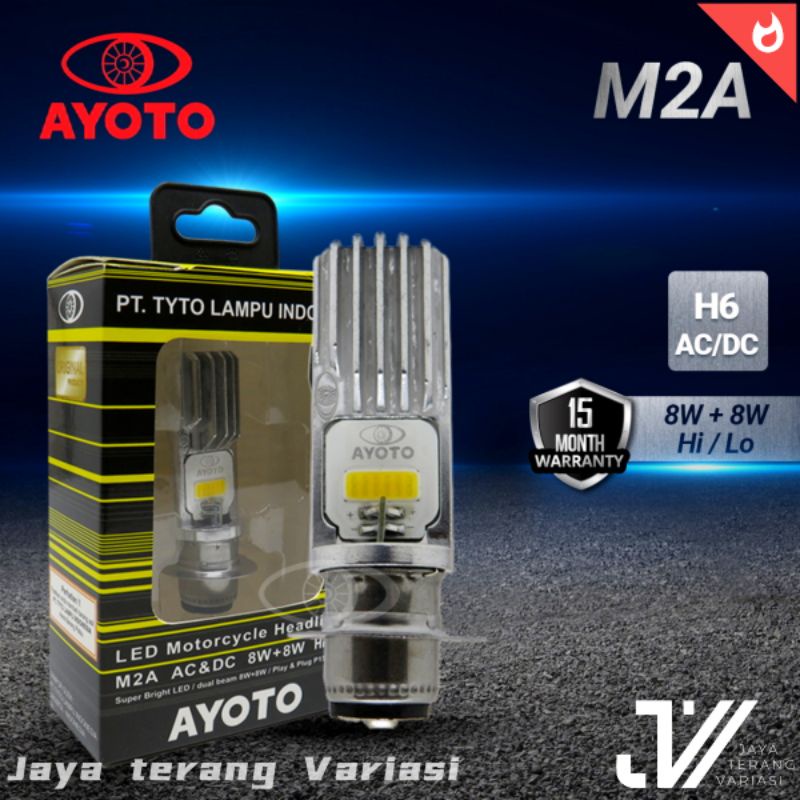 LAMPU LED motor AYOTO M2A H6 AC/DC BEBEK/MATIC / DOP K1 AYOTO M2A H6