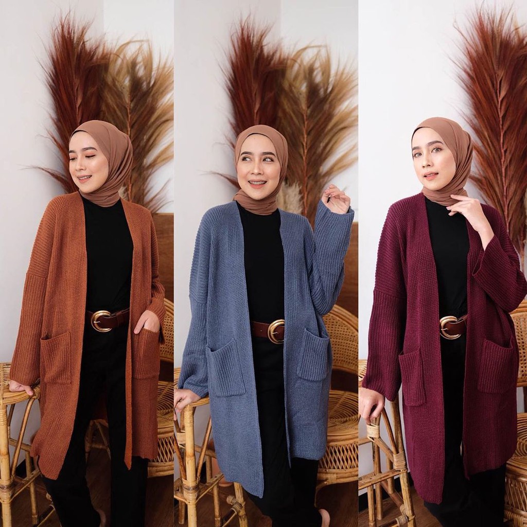 LONG CARDIGAN RAJUT TEBAL OVERSIZED MAGRA-2