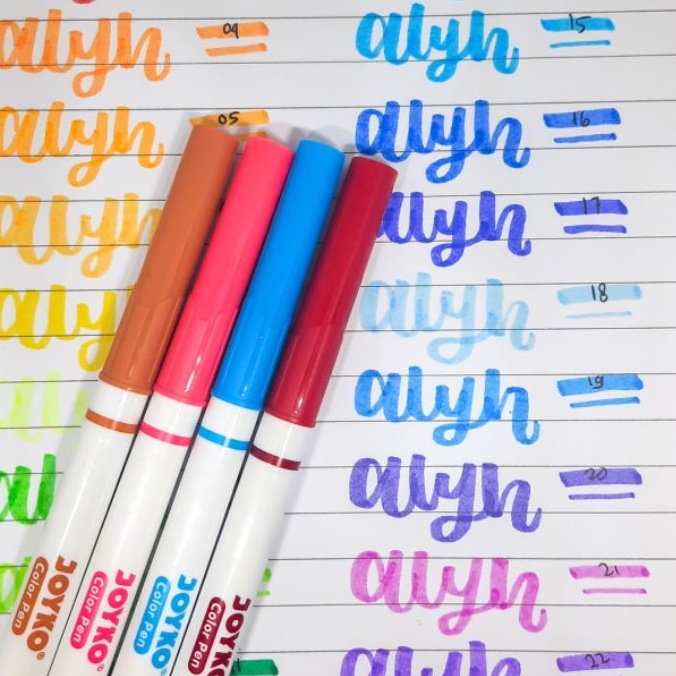 

Joyko color pen brushpen 36 warna | free bubblewrap