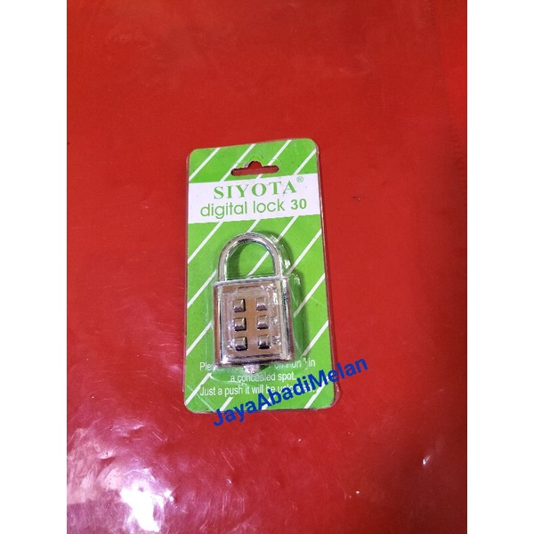 GEMBOK NOMOR 6 DIGIT - 10 DIGIT / GEMBOK KOMBINASI PIN ANGKA