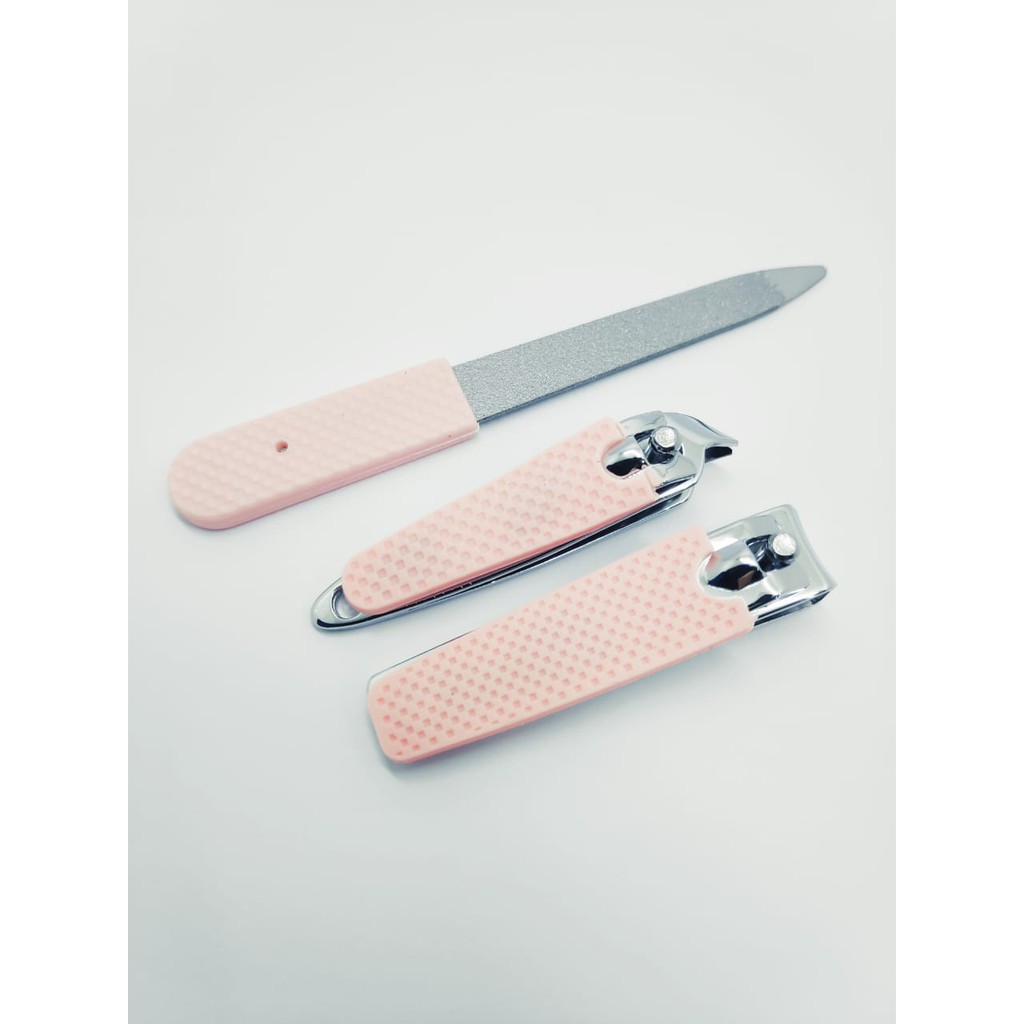 SET MANICURE GUNTING KUKU ISI 3 IMPORT KUALITAS TERBAIK