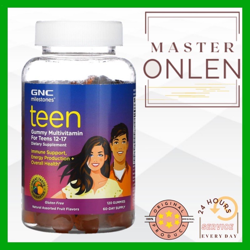 GNC Milestones Teen Gummy Multivitamin 120 gummies Usa multivitamin remaja