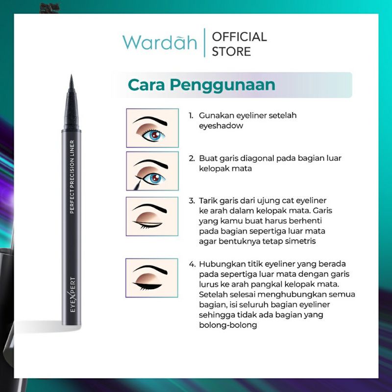 Wardah EyeXpert Perfect Precision Liner/ Eyeliner Waterproof