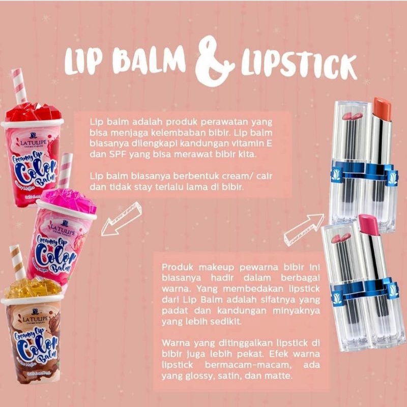 LA TULIPE CREAMY LIP COLOR LIP BALM / Latulipe Lip Balm