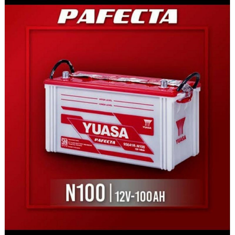 Aki Mobil Daihatsu Taft N100 YUASA Pafecta 12volt 100 ah Aki basah