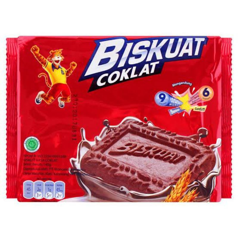 BISKUAT COKLAT 140 GR / BISKUIT BISKUAT COKLAT