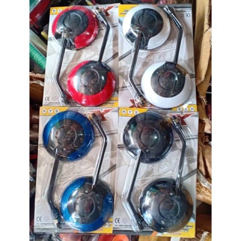 Spion bulat model Scoopy warna harga sepasang  beat Mio Vario Scoopy facio Fino dll