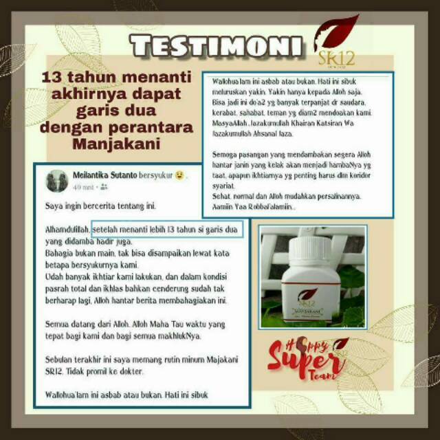 Yuk Lihat Manfaat Manjakani Sr12 Untuk Promil 