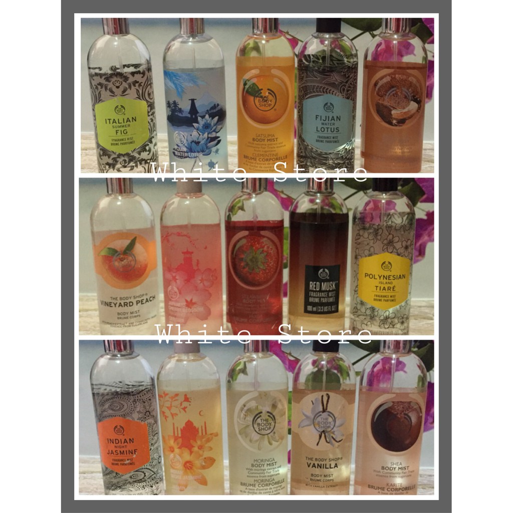 The Body Shop Fragrance & Body mist 100ml ORIGINAL REJECT