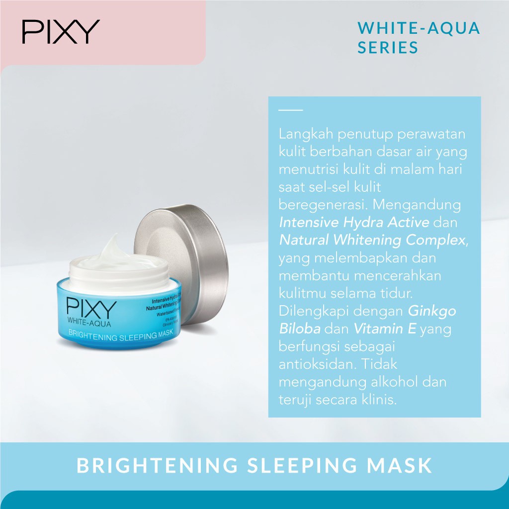 Pixy Sleeping Mask White Aqua Brightening