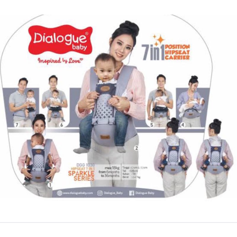 Hipseat Dialogue /Gendongan Ransel Duduk Bayi