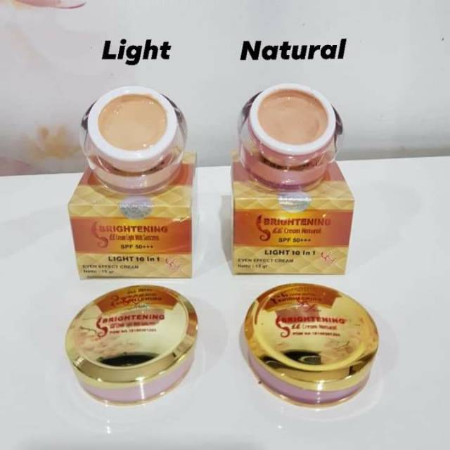 EE CREAM NATURAL DAN EE CREAM LIGHT KFSKIN KF SKIN LCB LC BEAUTY