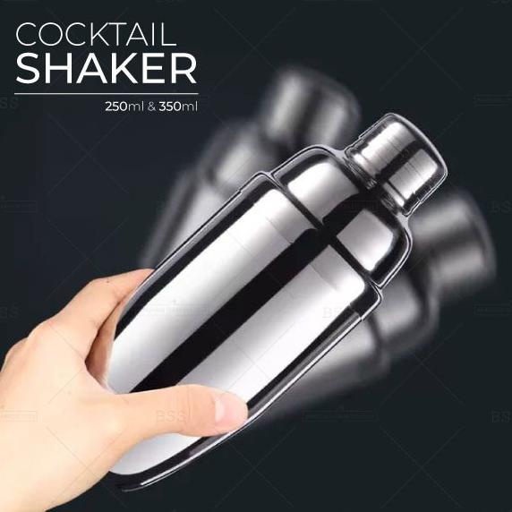 Cocktail shaker botol shaker 250ml 350ml pengocok minuman stainless steel