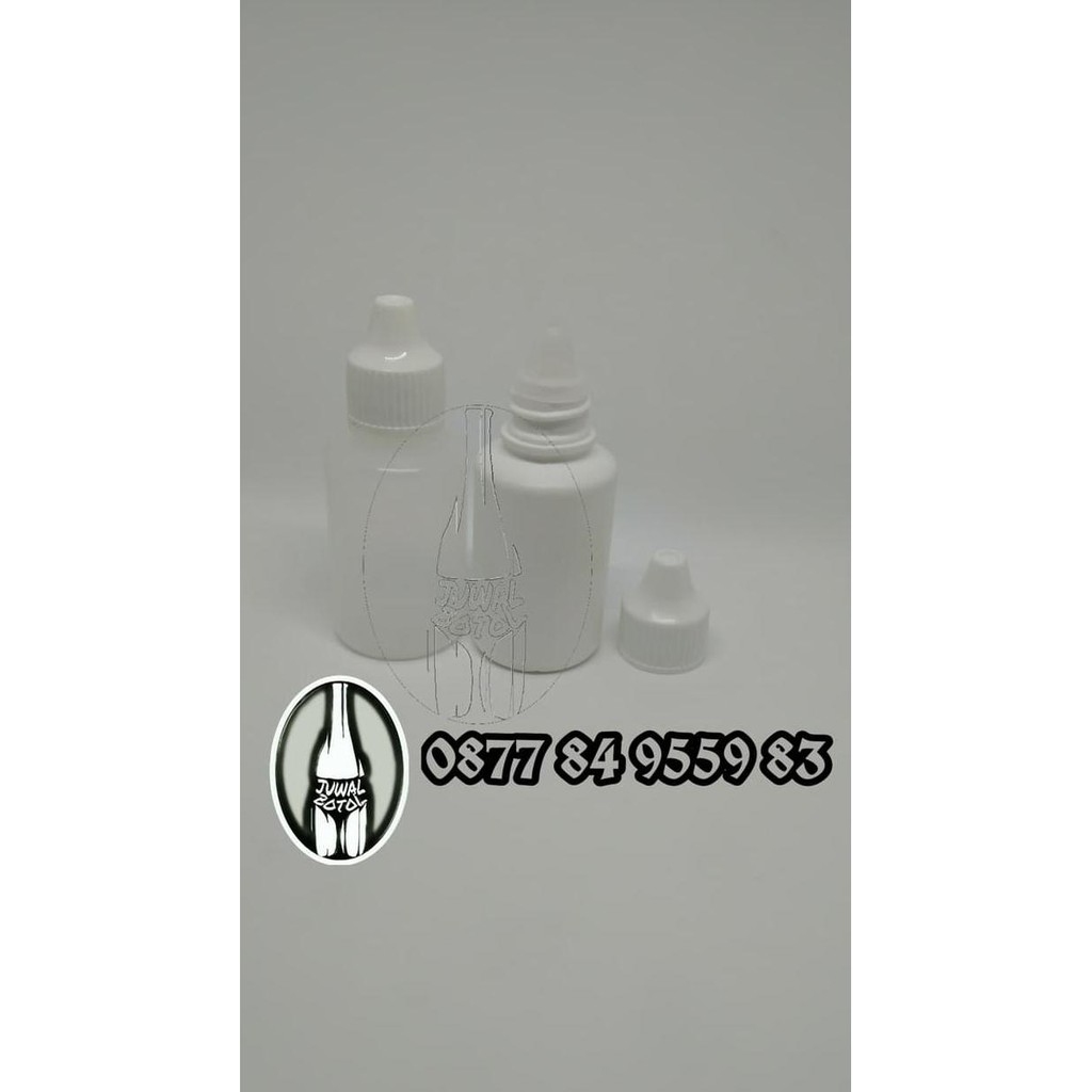 BOTOL TETES MATA 30ML / BOTOL TETES HDPE NATURAL 30ML -TUTUP NON SEGEL - BENING