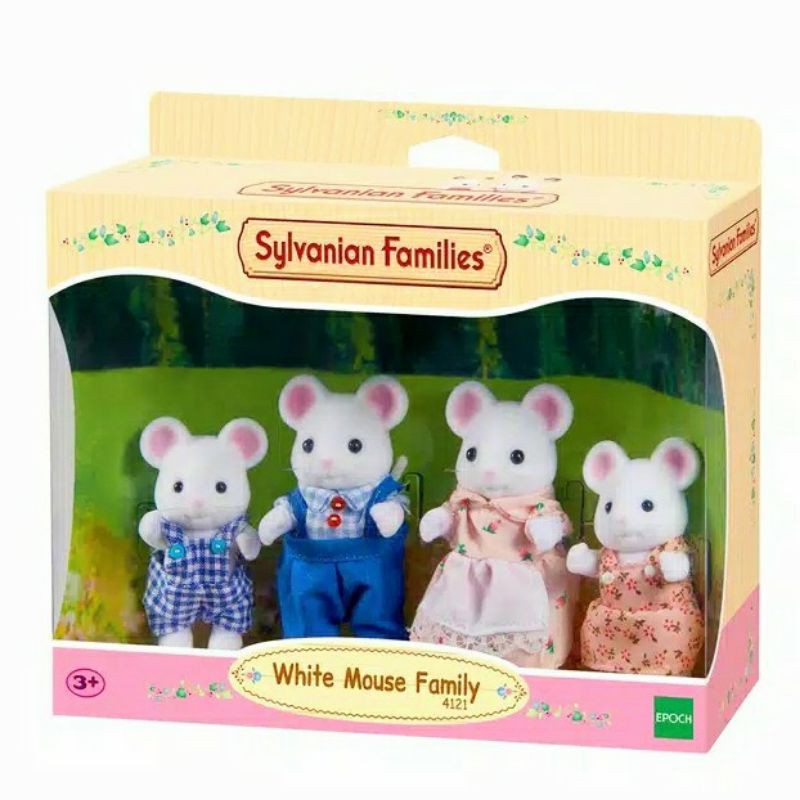 Sylvanian Families White Mouse Family Sale