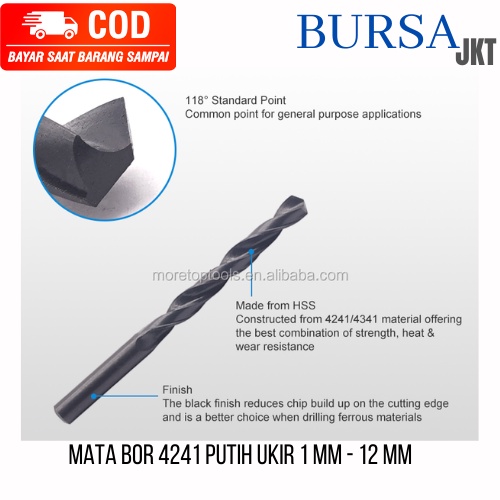 MATA BOR 4241 UKURAN 1MM -12 MM UNTUK KAYU LOGAM ALUMUNIUM TAHAN KARAT