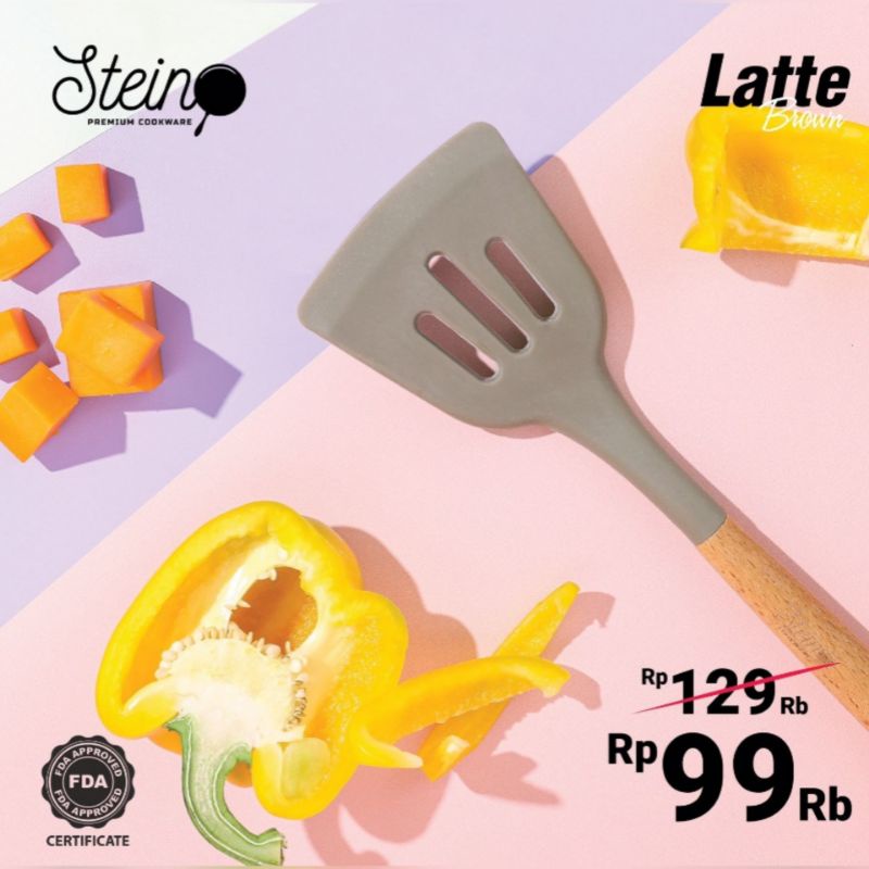 Steincookware New Octa stein cookware sutil spatula miniset flipper 1SET NEW OCTA STEINCOOKWARE