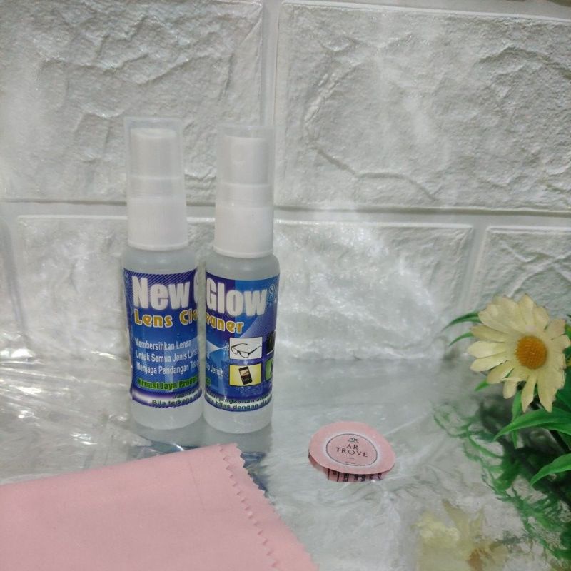 LENS CLEANER NEW GLOW Spray / Cairan Pembersih Kacamata