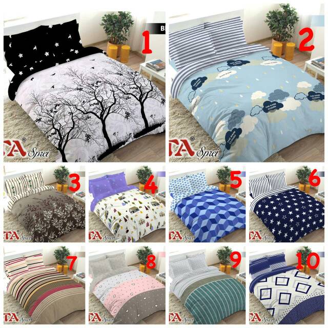  Sprei  Small Single 90x200 cm Fata Motif  Minimalis no 5 