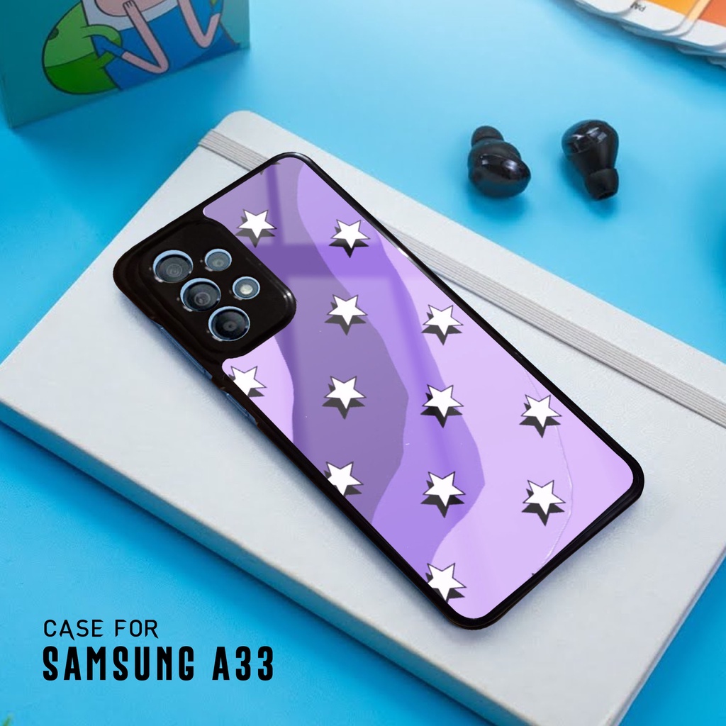 Case Samsung A33 - Fashion Case Motif PURPLE - Casing Samsung A33 - Case hp Samsung A33 - Pelindung 