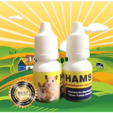 HAMSVIT Vitamin Multivitamin Daya Tahan Tubuh Hamster Kelinci Guinea Pig 10 ml