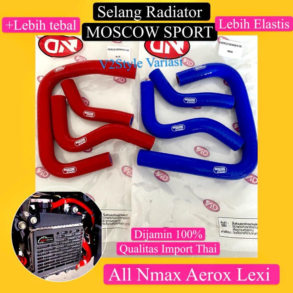 SELANG RADIATOR NMAX ORIGINAL 3pcs THAILAND MOSCOW SELANG NMAX NEW NMAX OLD AEROX 155 LEXI AKSESORIS SLANG RADIATOR VARIASI WARNA MERAH BIRU HITAM KUNING CHROME SILVER OCITO FRAME SLIDER COVER CAP RADIATOR CNC PNP PAKET KONTES ACCECORIES NMAX AEROX