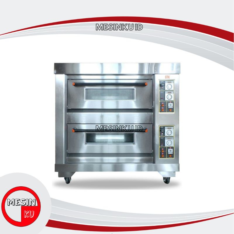 Oven Gas 2 Deck 4 Tray Guataka - Gas Baking Oven Otomatis 2 Susun 4 Loyang