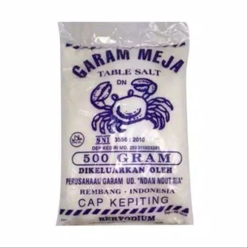 GARAM MEJA HALUS CAP KEPITING 500 GRAM