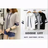 TBI Baju Atasan Hoodie List Polos Jaket Model K-Pop Korean