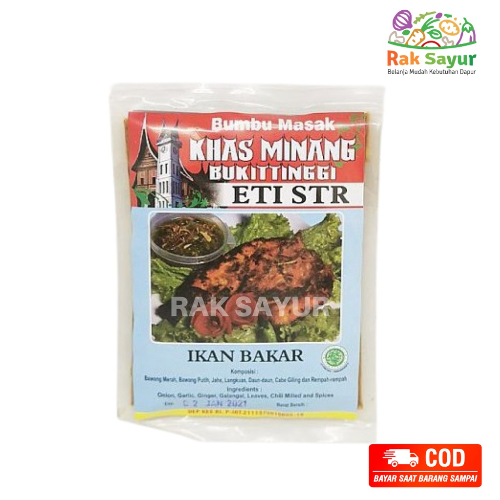 

Bumbu Masak Instan Ikan Bakar Asli 250gr Khas Minang Sederhana Padang