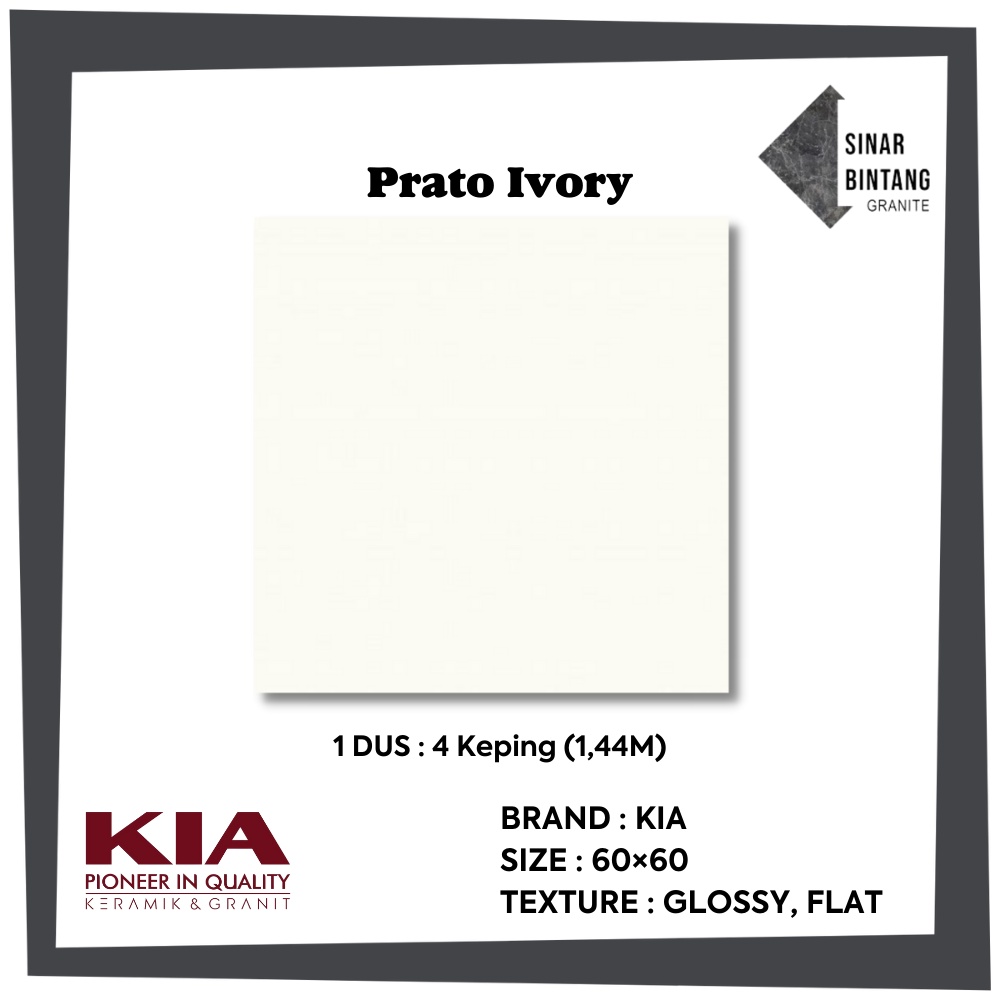 Granit 60X60 | Granit Lantai Prato Ivory KIA