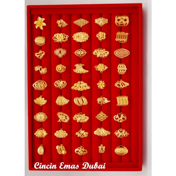 CINCIN EMAS DUBAI ADJUSTABLE EMBOS 916 LIMITED EDITION