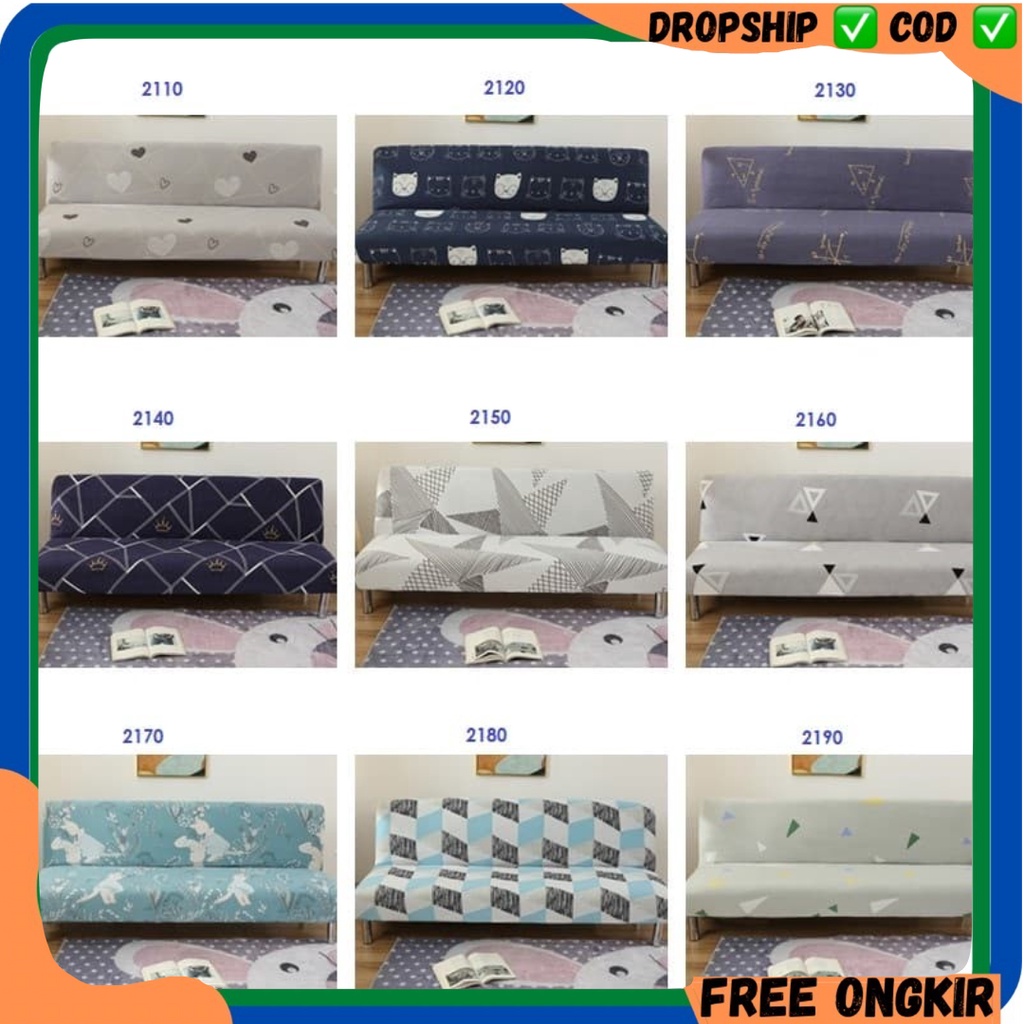 COVER SOFA BED 160-190CM MOTIF 2110-2190