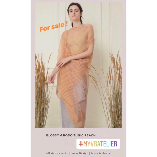 Atasan bodo peach - Myvb atelier