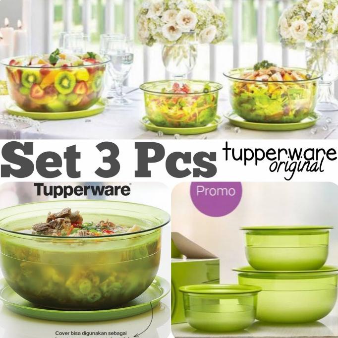 Tupperware Promo Crystal Wadah Saji Sup Es Buah Opor Gulai Kari Salad
