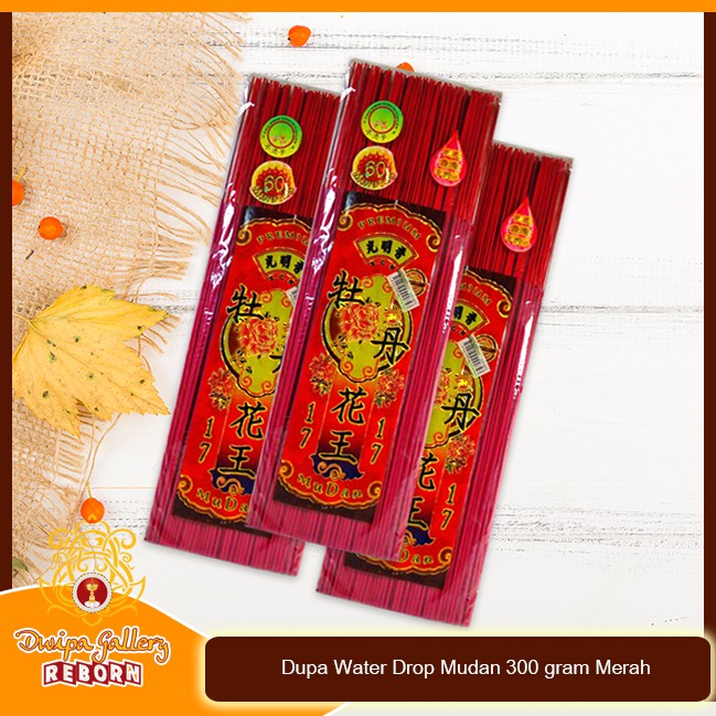 Dupa/ Hio Wangi Harum SCR Water Drop Mudan 300 gram Merah